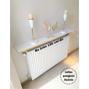 Talas Tozu Gold Beyaz Petek Üstü Tak Çıkar Raf 120 Cm. (Duvar Montajsız)