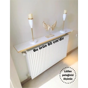 Talas Tozu Gold Beyaz Petek Üstü Tak Çıkar Raf 80 cm