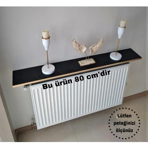 Talas Tozu Gold Siyah Petek Üstü Tak Çıkar Raf 80 cm     (Duvar Montajsız)