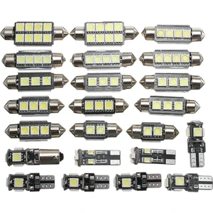 23 Adet LED Araç Iç Işık Kubbe Gövde Harita Plaka Lambası Ampul Kiti (Yurt Dışından)