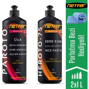 2'li İnce Pasta Cila Set - 2x1 L