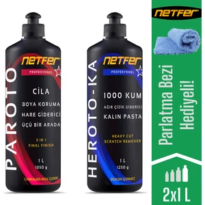 2'li Kalın Pasta Cila Set - 2x1 L