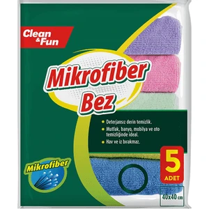 Clean&fun mikrofiber Temizlik Bezi 5'li