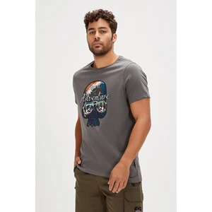 Bad Bear Bean Asfalt Baskılı Erkek Tişört