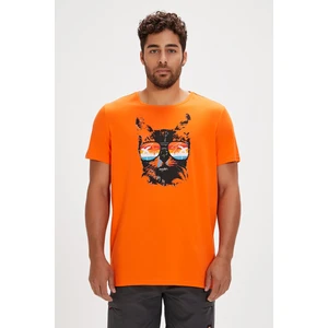 Bad Bear Manx Turuncu Baskılı Erkek Tişört