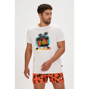 Bad Bear Ricardo Beyaz Baskılı Erkek Tişört