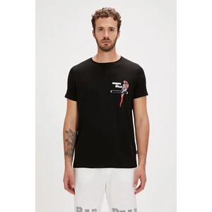 Bad Bear Macaw Siyah Baskılı Erkek Tişört