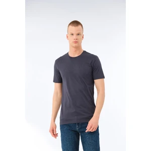 Erkek Günlük Pamuk Sıfır Yaka Kısa Kollu Renkli Tişört - 421