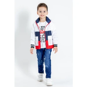 Hola Kids Erkek Çocuk Yağmurluk-Pantolon ve Tişört 3 Lü Takım HLK5060154