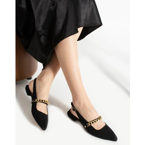 Trios Shoes Kadın Sivri Burun Tokalı Babet TS1175