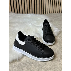 Günlük Kadın Sneaker Spor Ayakkabı Bağcıklı Rahat Hafif Kalın Tabanlı 525G