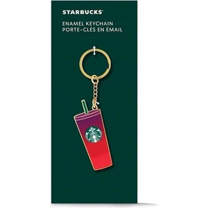 Starbucks® Soğuk Içecek Bardağı Tasarımlı Anahtarlık - Fuşya - 11151821