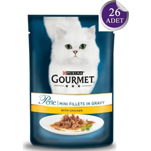 Perle Izgara Tavuklu Kedi Konservesi 85 gr x 26 Adet