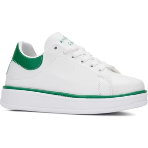 Günlük Kadın Sneaker Spor Ayakkabı Bağcıklı Rahat Hafif Kalın Tabanlı 525G