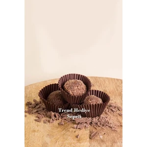 Trend Hediye Sepeti Takribi 200 Adet Mini Boy Kahverengi Çikolata Kağıdı 30X20 mm , Muffin Kek Kalıbı , Lokum Kağıdı