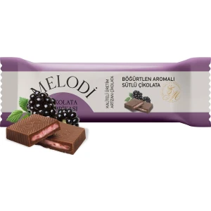 Melodi Çikolata Sütlü Böğürtlenli Çikolata 25G x 3 Adet