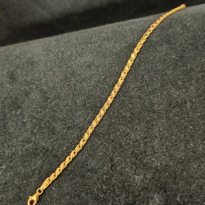 Kuyumcu Nurettin Pullu Halep Orta Kalın Bileklik Künye 3.5 mm 14 Ayar Altın