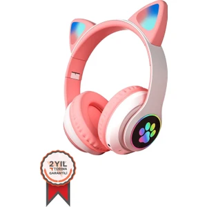 Stn-28 Pembe Kulak Üstü Kablosuz Bluetooth Kulaklık