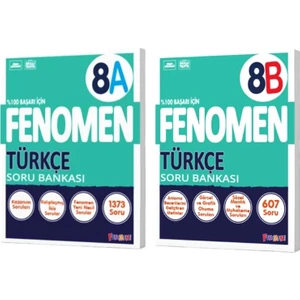 Fenomen Yayıncılık 8. Sınıf Türkçe A Soru Bankası - B Soru Bankası 2'li Set