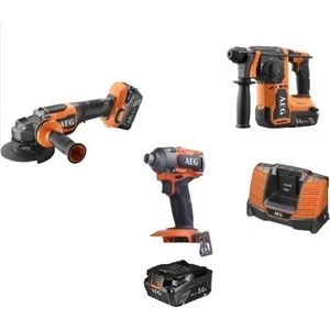 Aeg Üçlü Akülü Matkap Montaj Seti (BBH 18BL2 - BEWS18 125BLPX2 - BSS 18C3B3 - L1850SHD X 3 )