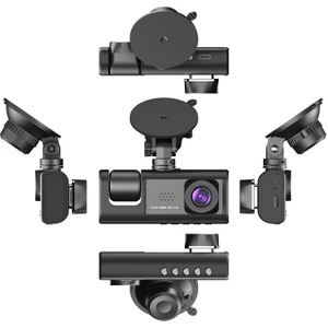 3 Parça Dashcam Seti Ön Arka Araç Içi Kamera 1080P Wi-Fi (Yurt Dışından)
