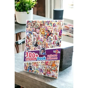 Unicorn Prensesler Sticker Book Etiket Kitabı Sticker Defteri A5 Boyut Etiket Seti