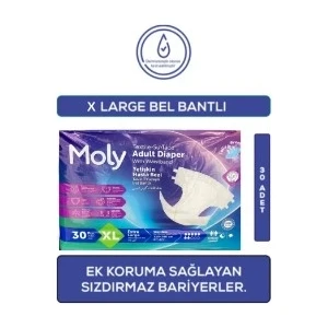 Hasta Bezı Moly Bel Bantlı 7 Damla Xlarge 30 Lu 4paket