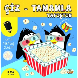 0-6 Yaş Yayınları Çiz-Tamamla-Yapıştır  / Haydi Arkadaş Olalım
