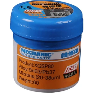 Krem Sıvı Lehim Mechanic Solder Paste 60 gr XGSP80 183 Derece