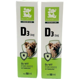 2 Kutu Köpekler Için D Vitamini Takviyesi 50 ml