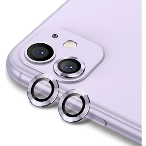iPhone 11 Kamera Koruyucu Lens Alüminyum Alışımlı Cam - Lila