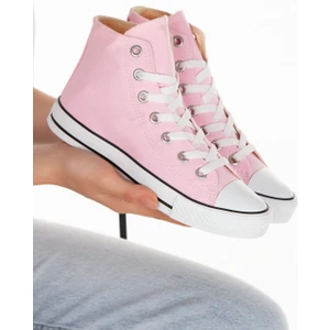 Günlük Keten Rahat Bilekli Uzun Convers Sneaker Spor Ayakkabı