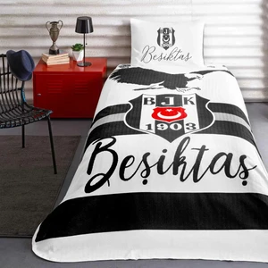 Lisanslı Beşiktaş Siyah Kartal Tek Kişilik Pike Takımı