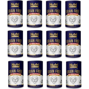 Nutri Canin Tahılsız Yaban Domuzlu Köpek Konserve 400 Gr. x 12 Adet