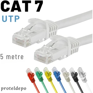 Irenıs 5 Metre Cat7 Kablo Ethernet Network Internet Lan Ağ Kablosu