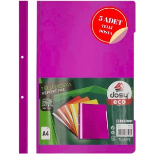 Telli Dosya Mor 5li Paket