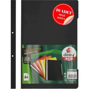 Telli Dosya Siyah 10lu Paket