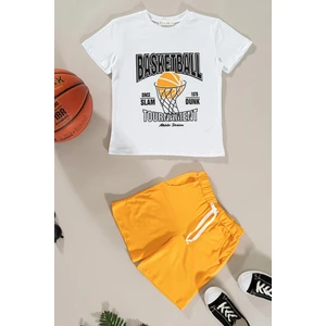For You Kids Basketball Baskılı Tshirt Şort Takım