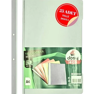 Telli Dosya Beyaz 25li Paket
