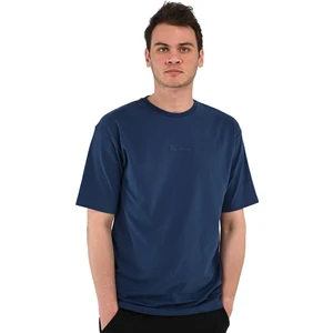Nove Erkek Mavi Günlük Stil T-Shirt 24YETL18D06-LCV