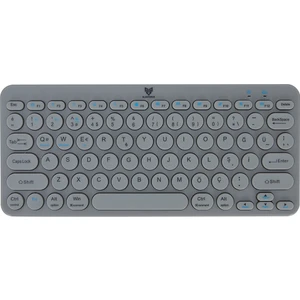 BT-K95 2,4ghz Wireless + Bluetooth  Kablosuz Klavye Gri Çift Modlu