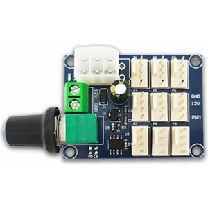 9 Kanal Dc 12V Pwm Fan Hız Kontrol Kartı Klemens Atx Besleme Soket Pot Kontrol Bilgisayar Pc Cpu Soğ