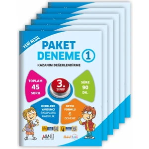 Analiz Yayınları 3.Sınıf Yeni Nesil Paket Deneme 6'lı