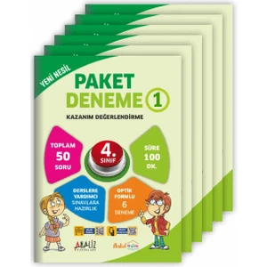 Analiz Yayınları 4. Sınıf İlkokul Yeni Nesil Deneme Kitabı 6'lı Sınav Hazırlık Seti