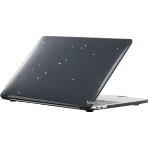 Mcstorey Macbook Air Kılıf 15 inç M2-M3, Simli Kristal Parlak (TouchID'li Air 15.3") A2941 A3114 ile Uyumlu