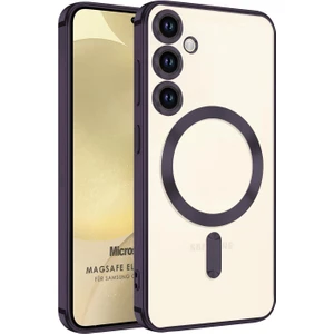 Samsung Galaxy S23 Fe Kılıf Magsafe Luxury Electroplate Mor
