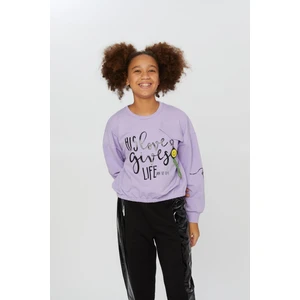 Little Star Kız Çocuk Love Gives Sweatshirt