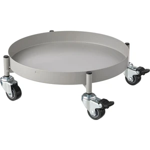 Tekerlekli Saksı Altı 32 cm Galvanizli Saksılık Altı Pratik Frenli