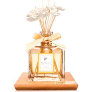 500 ml Masif Ahşap Kaideli Kare Şişe Dark Wood Oda Kokusu