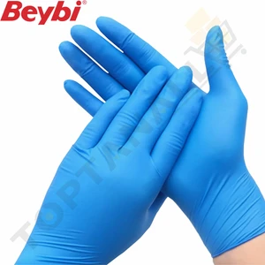 Nitril Mavi Pudrasız Muayene Eldiveni - 10 Paket (100'LÜK Kutu)